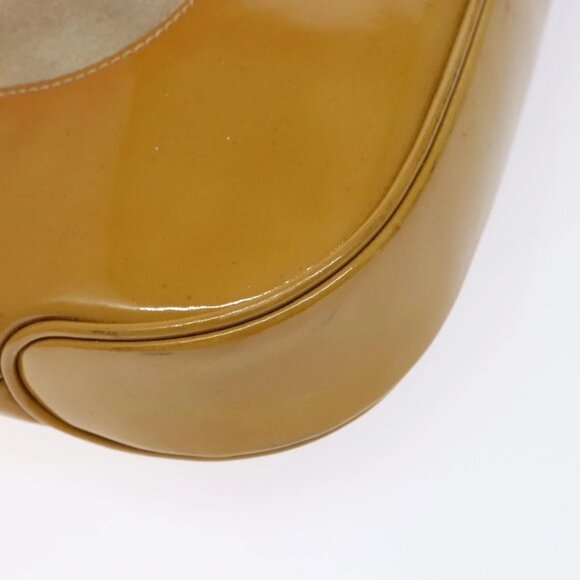 GUCCI Shoulder Bag Suede Beige Gold 001 4150 Auth hk2911 - Picture 11 of 16